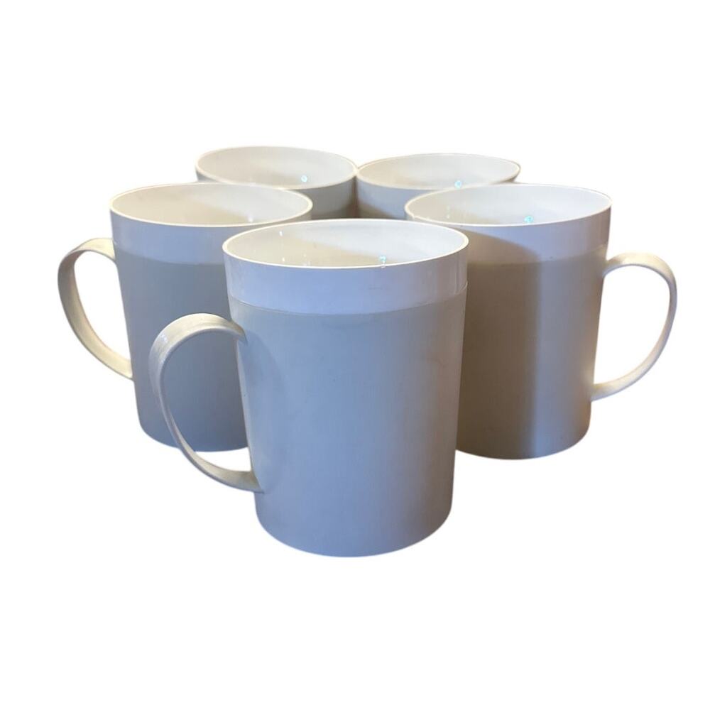 Set 5 Vintage 1960s David Douglas Designer Collection Genuine Accalac Cups Mugs